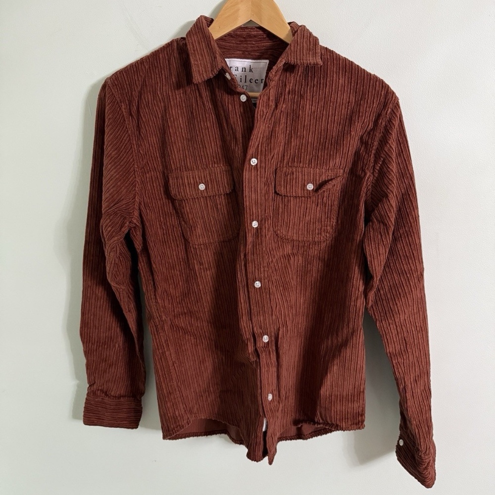 Frank & Eileen Corduroy Button Up Long Sleeve Relaxed Shirt Size X-Small